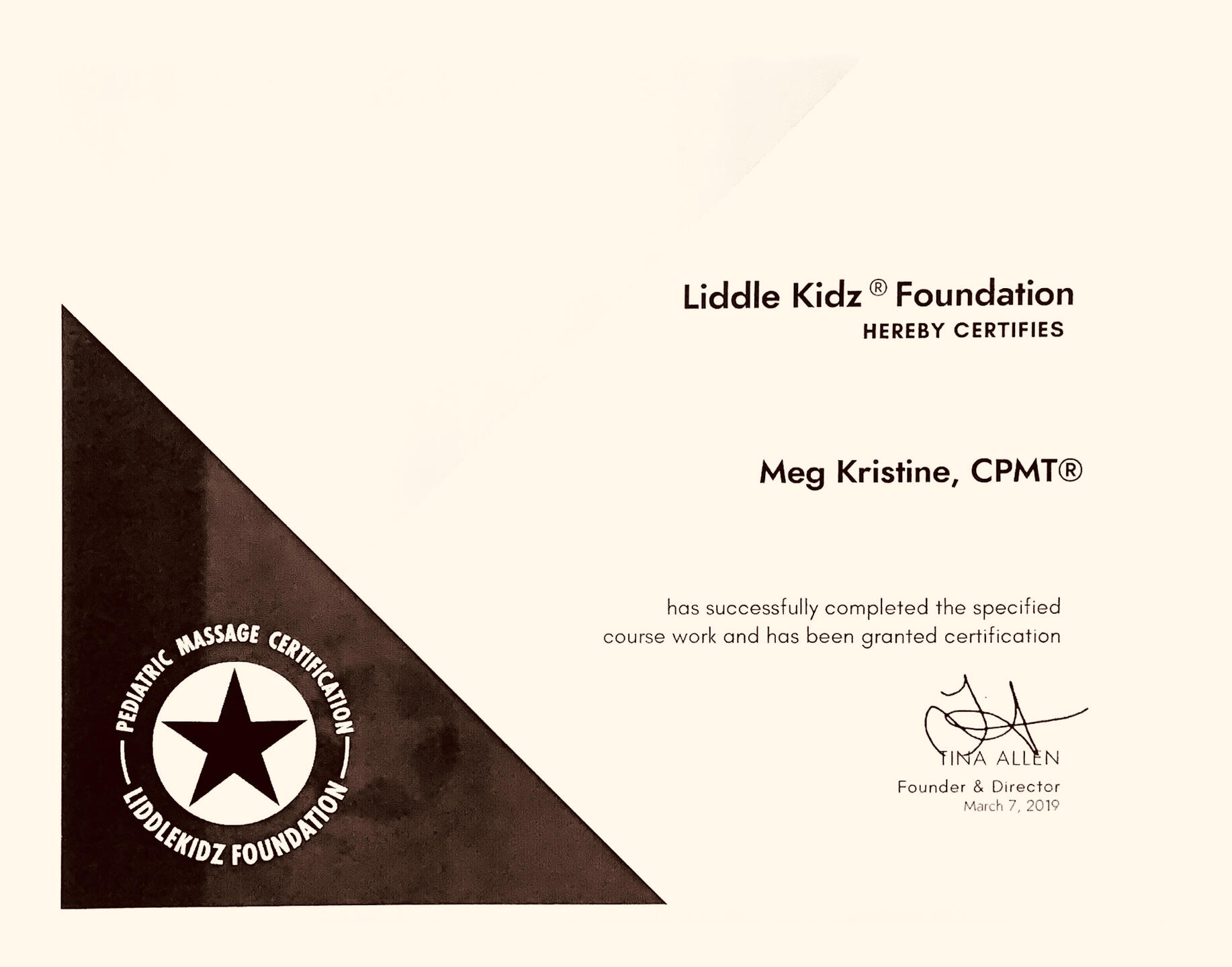 Pediatric Massage & Touch Therapy