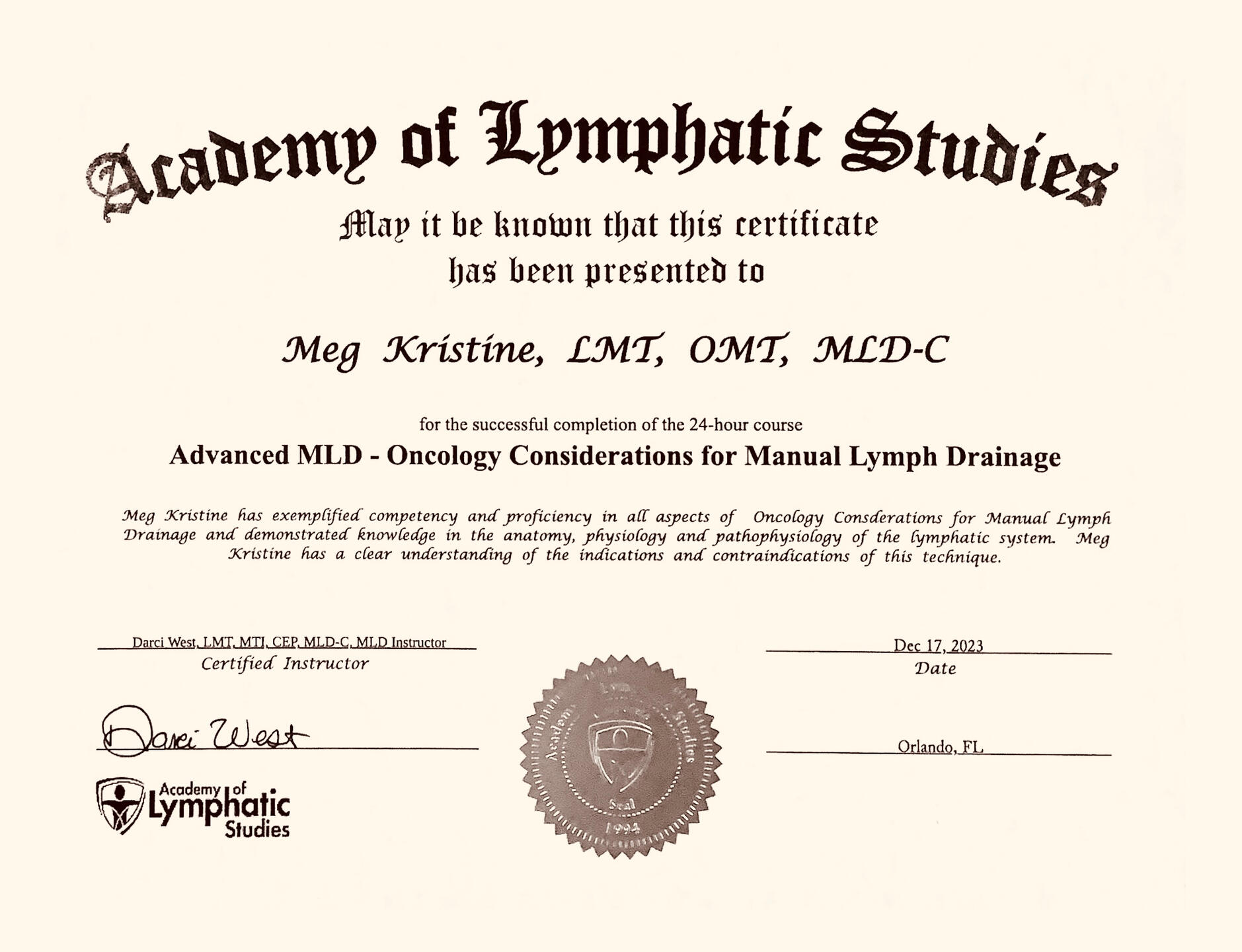 Advanced MLD with Oncology Considerations
