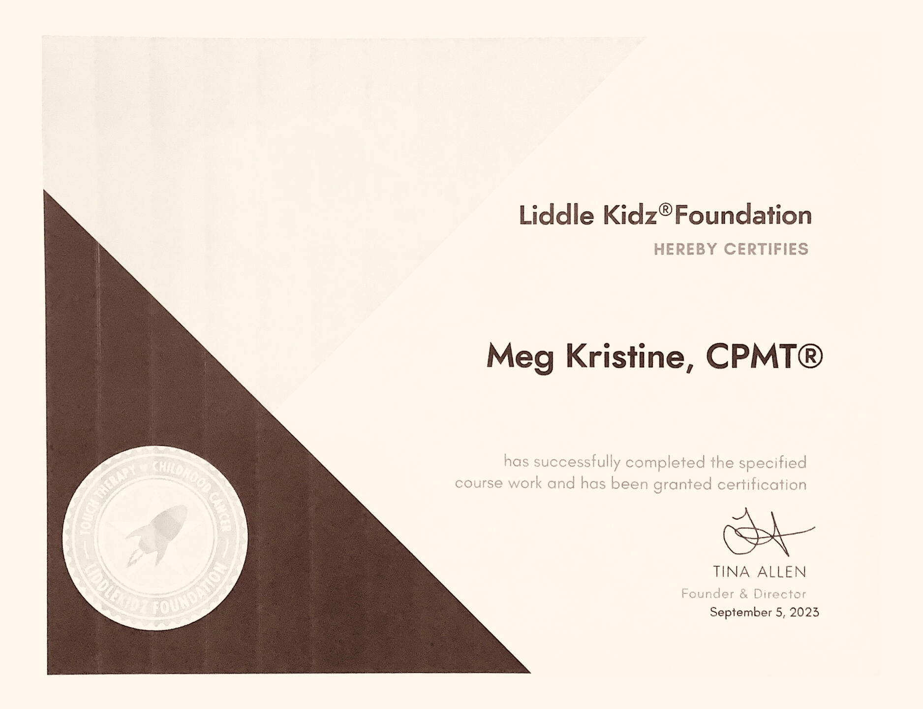 Pediatric Oncology Massage & Touch Therapy