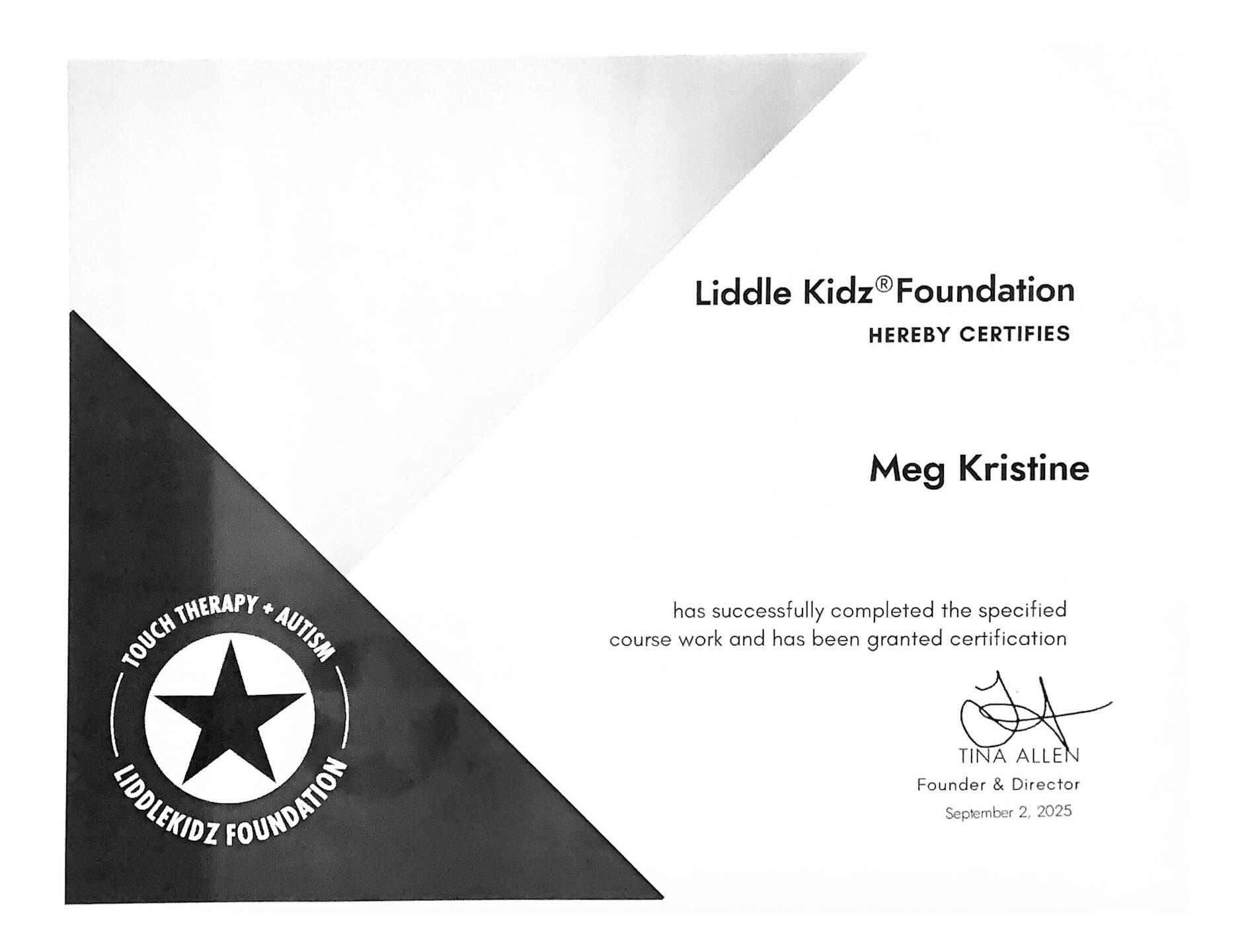 Pediatric Autism Massage & Touch Therapy